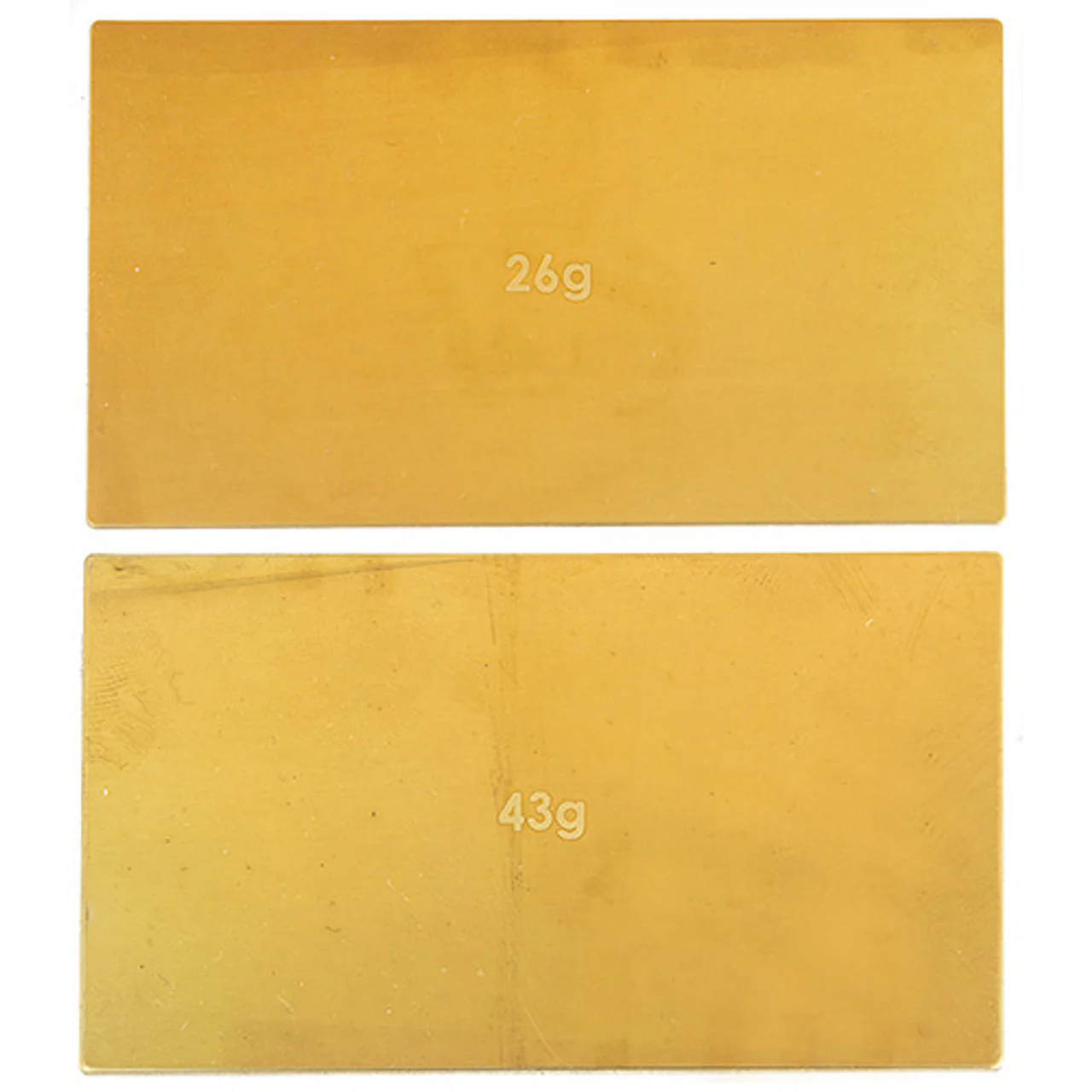 FT Brass Under SHORTY Battery Weights, 26g, 43g (2pc) [Associated] ASC91744