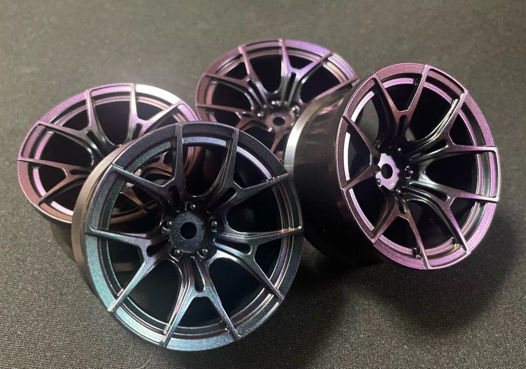 FX Sport Rims G025 (Maziora) Purple-Green Pearl Iridescent 5mm - 8MM [Topline RC] TDW-0614MJ TDW-0814MJ