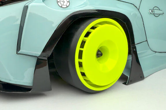 GA18 - 1-10 Drift Car Competition Wheel DISH WHEEL (24mm Width) - 4mm RIMS - YELLOW WHITE BLACK [Reve D] RW-GA18Y4 RW-GA18W4 RW-GA18K4 - Image 3