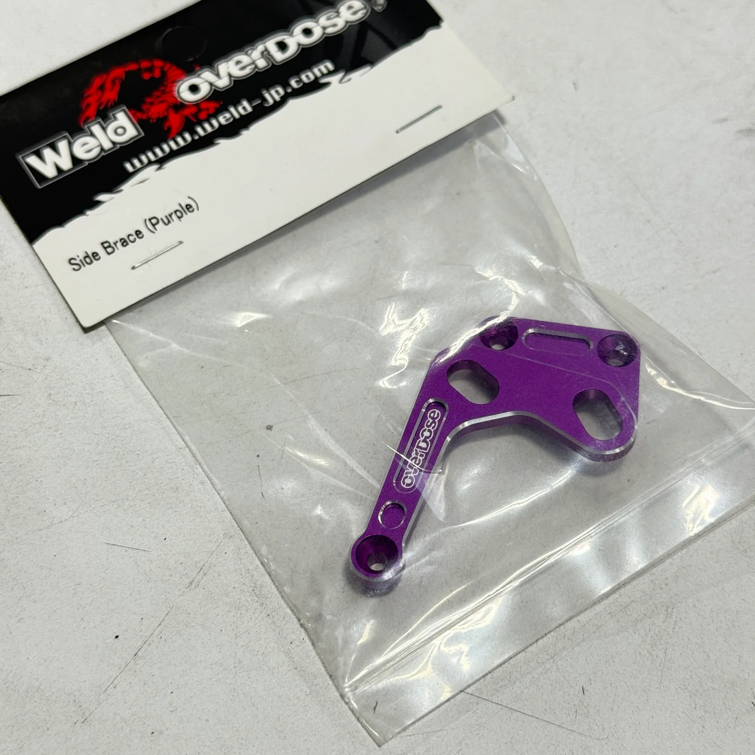 GALM Aluminum Anniversary Edition SIDE BRACE (Purple/ Red) Replacement [Overdose]