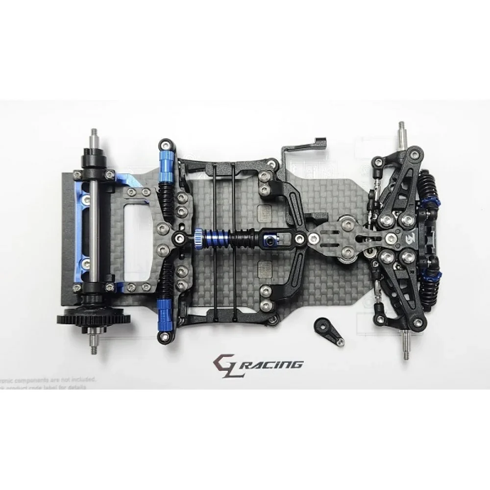 GL-GTR 1-28 RWD Chassis Kit (98mm Wheelbase) GTR [GL Racing] GL-GTR-SET - Image 3