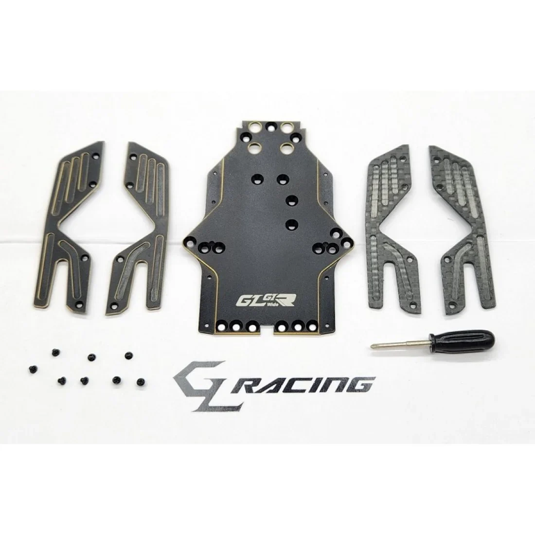 GL-GTR Hybrid Chassis Set  (Brass - Carbon) [GL Racing] GL-GTR-OP-027