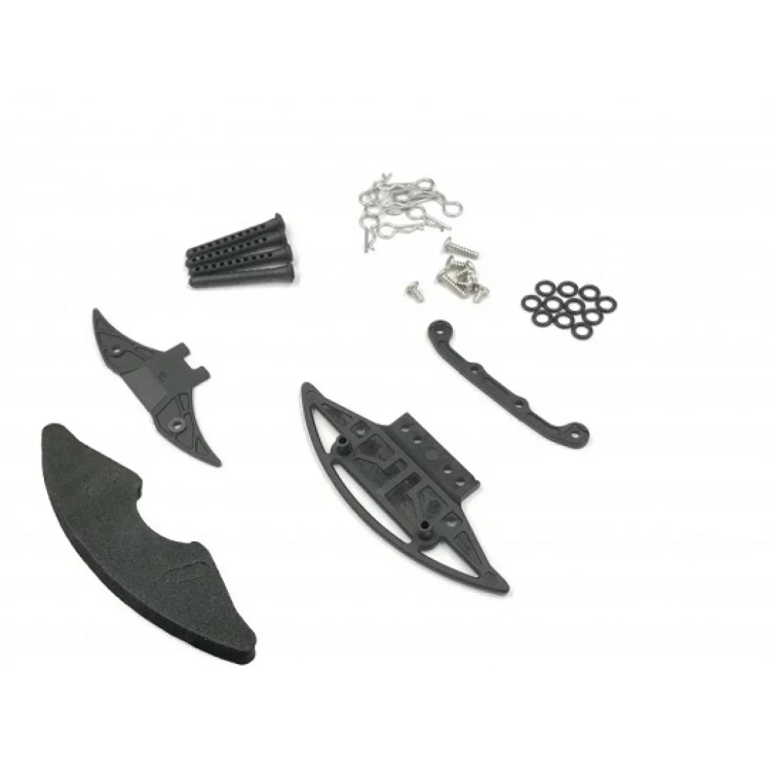GLA Carbon reinforced bumper w/ body post set (for 1-28 Lexan Body) [GL Racing] GLA-035