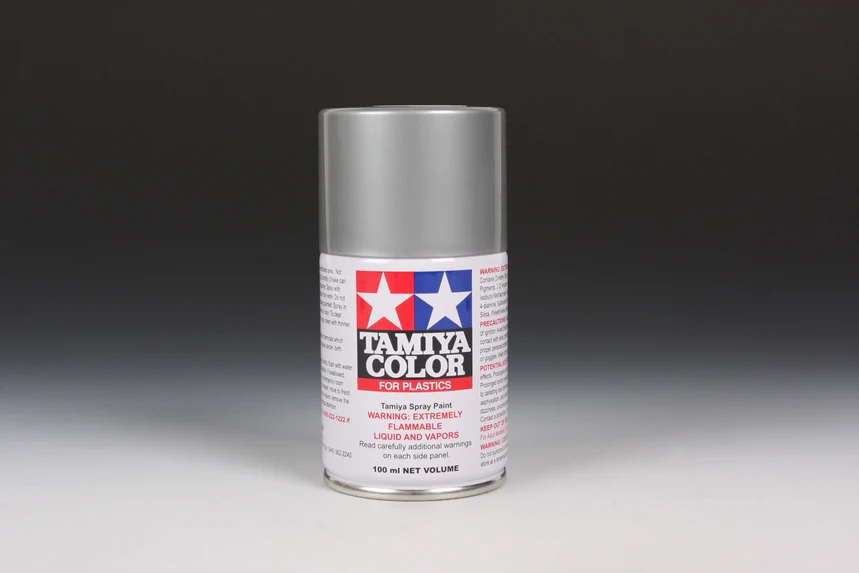 GLOSS ALUMINUM - Lacquer Spray Paint 100ml (For Plastic Models) TS-17 [Tamiya] 85017 - Image 2