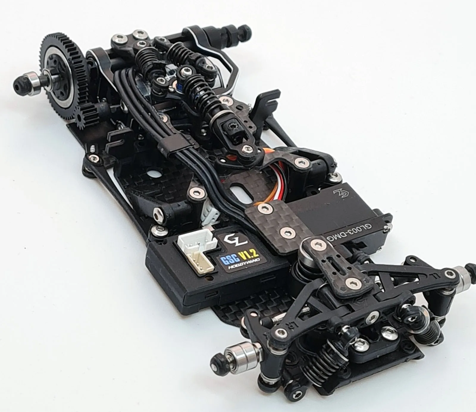 GLR-GT 1-28 RWD Chassis Kit (98mm Wheelbase) w- ESC + SERVO  [GL Racing] GL-GT-001-KSET - Image 2