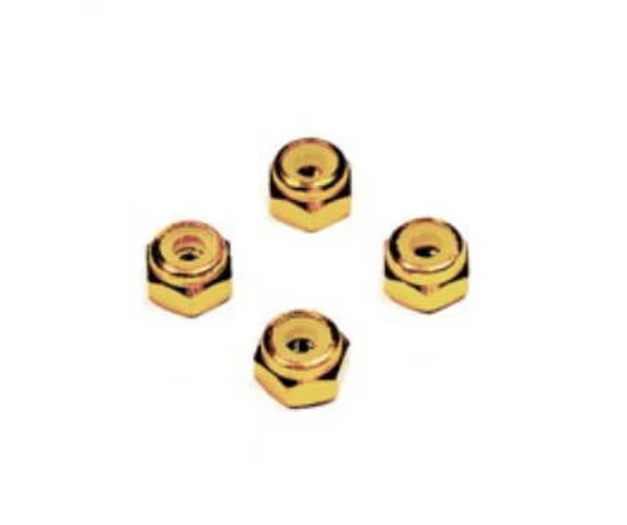 GOLD Aluminum 2mm Wheel Lock Nuts for MINI-Z [Marka Racing] MRK-2388-G