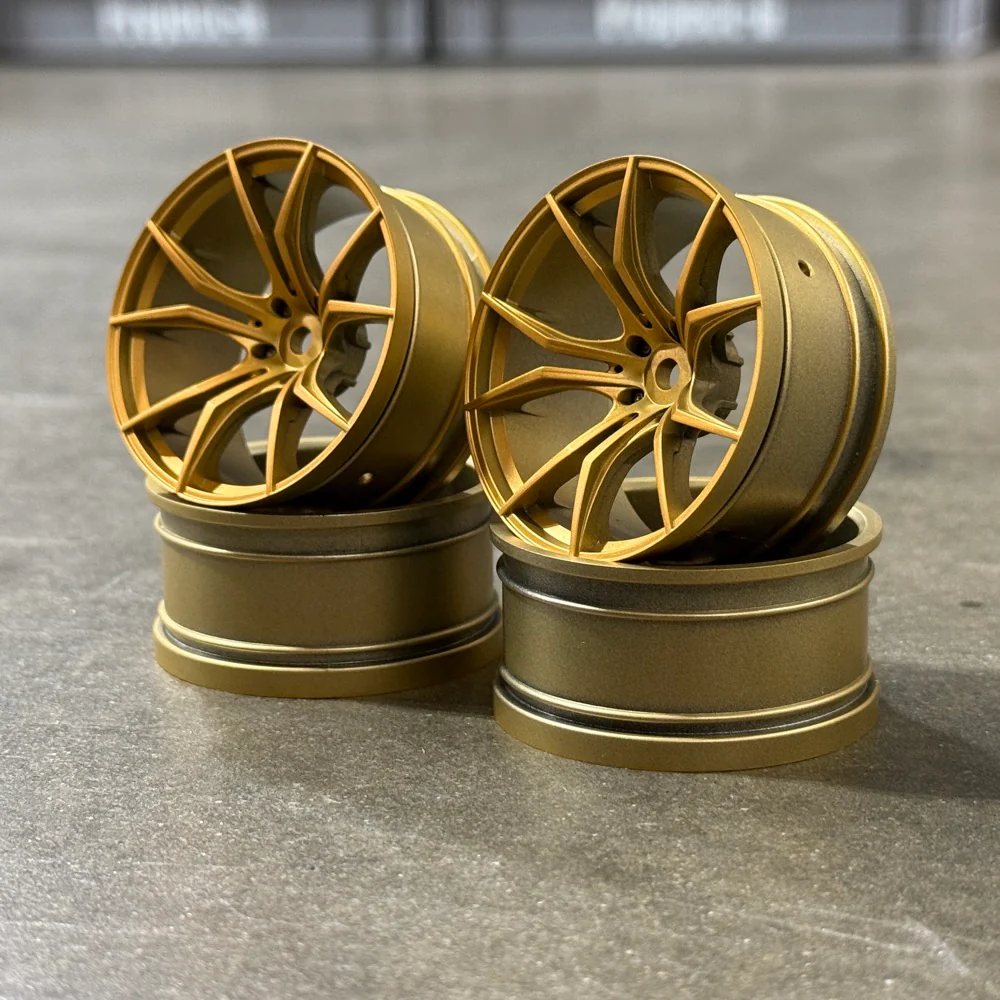GOLD FX Split 5 Spokes - Titan Style - Concave 8 Offset 1-10 Rims (4-Pack) [MST] 102049GD