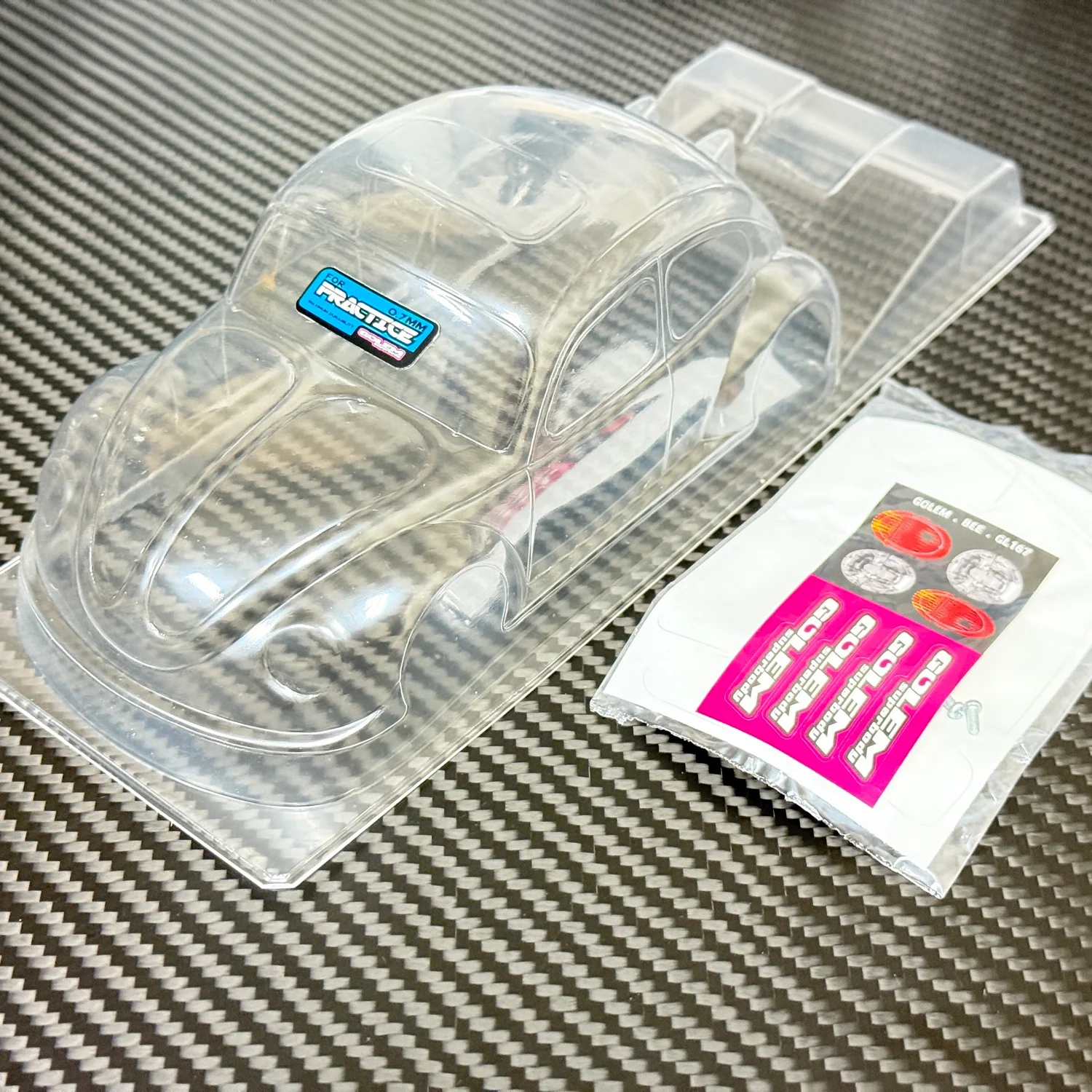 Golem Superbody Bee 1-28 Lexan Body (98mm) VW Bug Beetle [Golem] G102P - Image 4