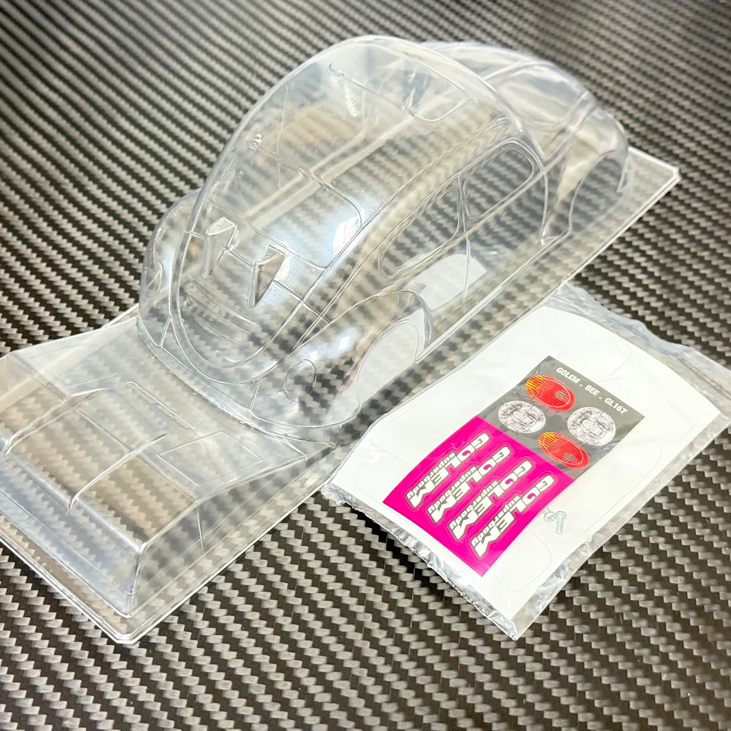 Golem Superbody Bee 1-28 Lexan Body (98mm) VW Bug Beetle [Golem] G102P - Image 5