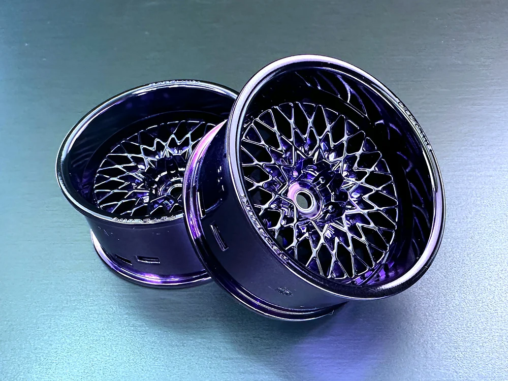 GRAN SEEKER MESH (Chrome Purple) 01 Super-Rim Set (Adjustable Offset 5 8 11) PAIR 1/10 Rims [Tetsujin] TT-8550