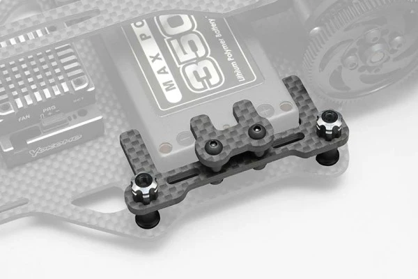 GRAPHITE CARBON FIBER CF battery holder - mount for SHORTY YD2 YD-2 [Yokomo] Y2-118CG