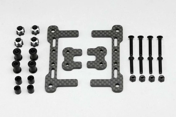 GRAPHITE CARBON FIBER CF battery holder - mount for SHORTY YD2 YD-2 [Yokomo] Y2-118CG - Image 3
