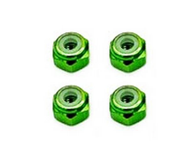 GREEN Aluminum 2mm Wheel Lock Nuts for MINI-Z [Marka Racing] MRK-2388-GR