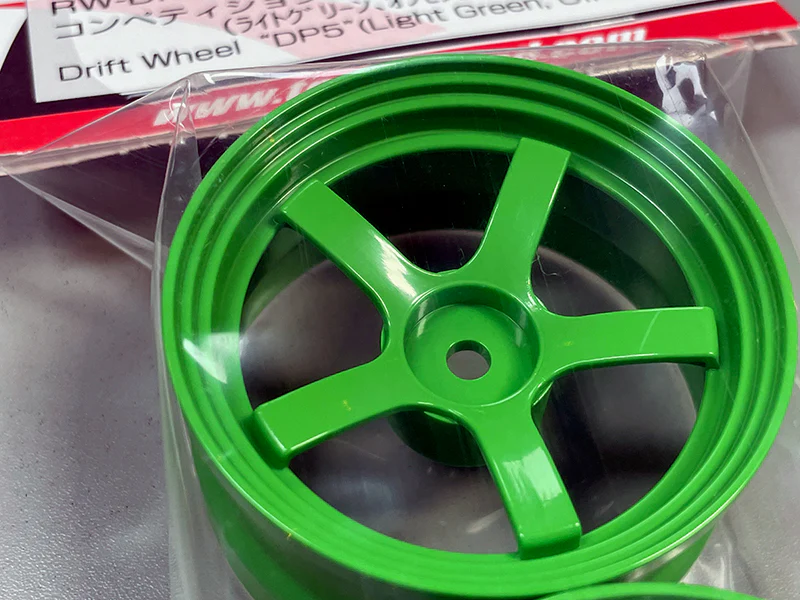 GREEN DP5 Drift Wheel Rims 6mm OFFSET (HIGH TRACTION) [Reve D] RW-DP5G6