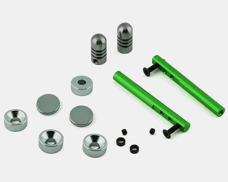 GREEN Gorilla Mounts Stealth Magnet Mount Body Post-Less Kit Magnets (FRONT REAR) [ScaleReflex] 888177 - Image 3
