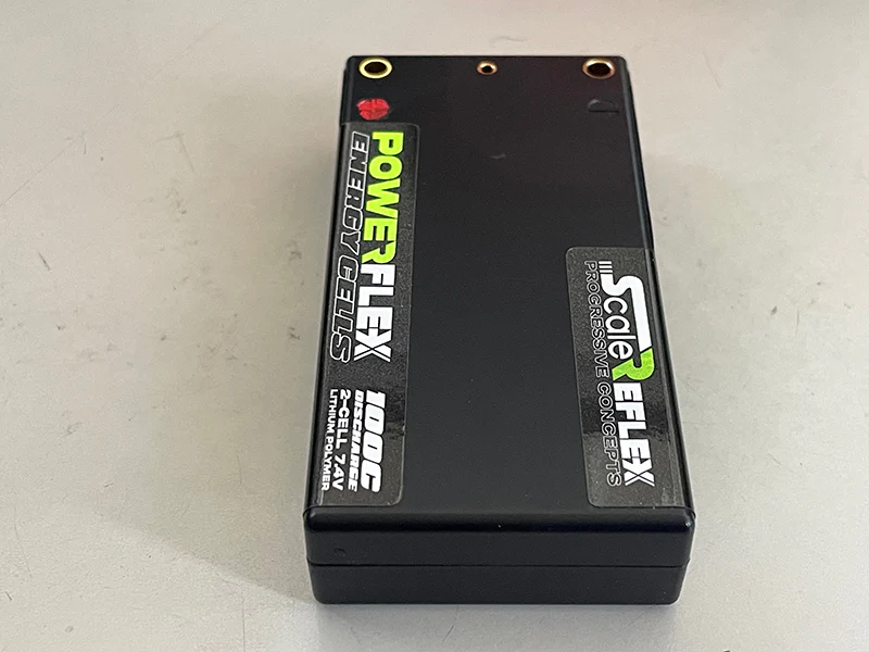 GREEN - REFLEX SHORTY LIPO 7.4v 2S 3500mah 100C Ultra Slim Lightweight Battery (w Cable 4.0mm Bullet to Deans) - 136g - 18.5mm Thick - 3500 mah - Image 4