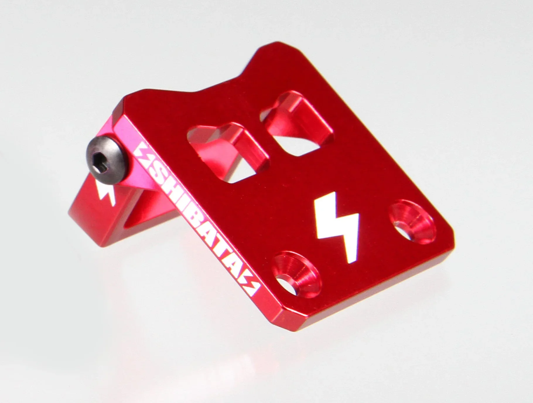 GRK ADJUSTABLE REAR ESC MOUNT (Red Black Purple) [Shibata] R31S338BK R31S338PU R31S338RD - Image 3