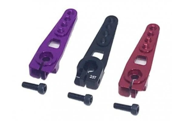 GRK Direct Servo Horn Ver1 25T FUTABA (Red Black Purple) [Shibata] R31S025BK R31S025PU R31S025RD