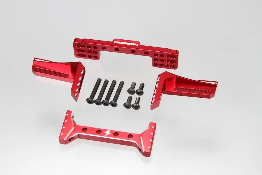 GRK Height Adjustable Shock Tower REAR (Red Black Purple) [Shibata] R31S335 - Image 2