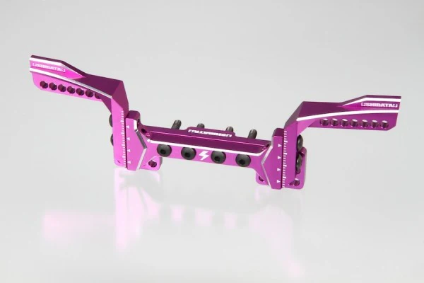 GRK Height Adjustable Shock Tower REAR (Red Black Purple) [Shibata] R31S335 - Image 3