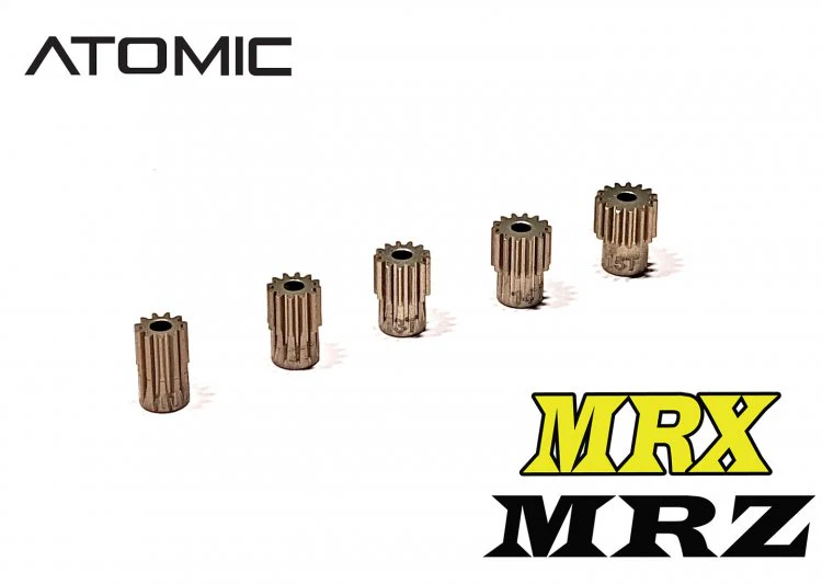 Hard Coated 64DP Pinion Set 11-15T (8.5mm Tall) [Atomic] MRX-UP18-CB