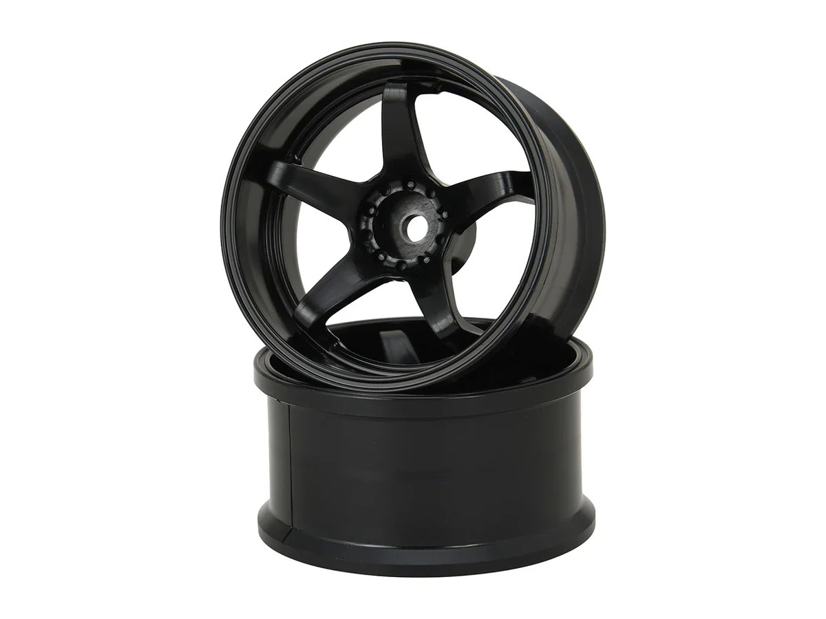 HAYATE - BLACK N-Type Drift Wheel High Traction 6mm / 8mm 1/10 Rims [G-Force] GD054 GD055