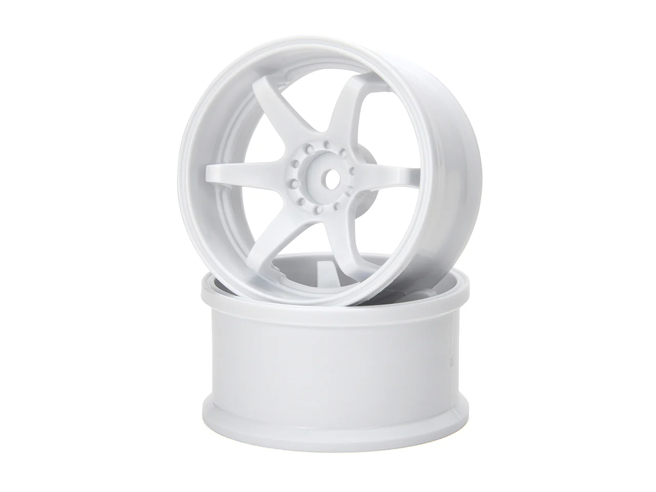 HAYATE - WHITE N-6 Drift Wheel High Traction 6mm / 8mm 1/10 Rims [G-Force] GD064 GD065 - Image 2