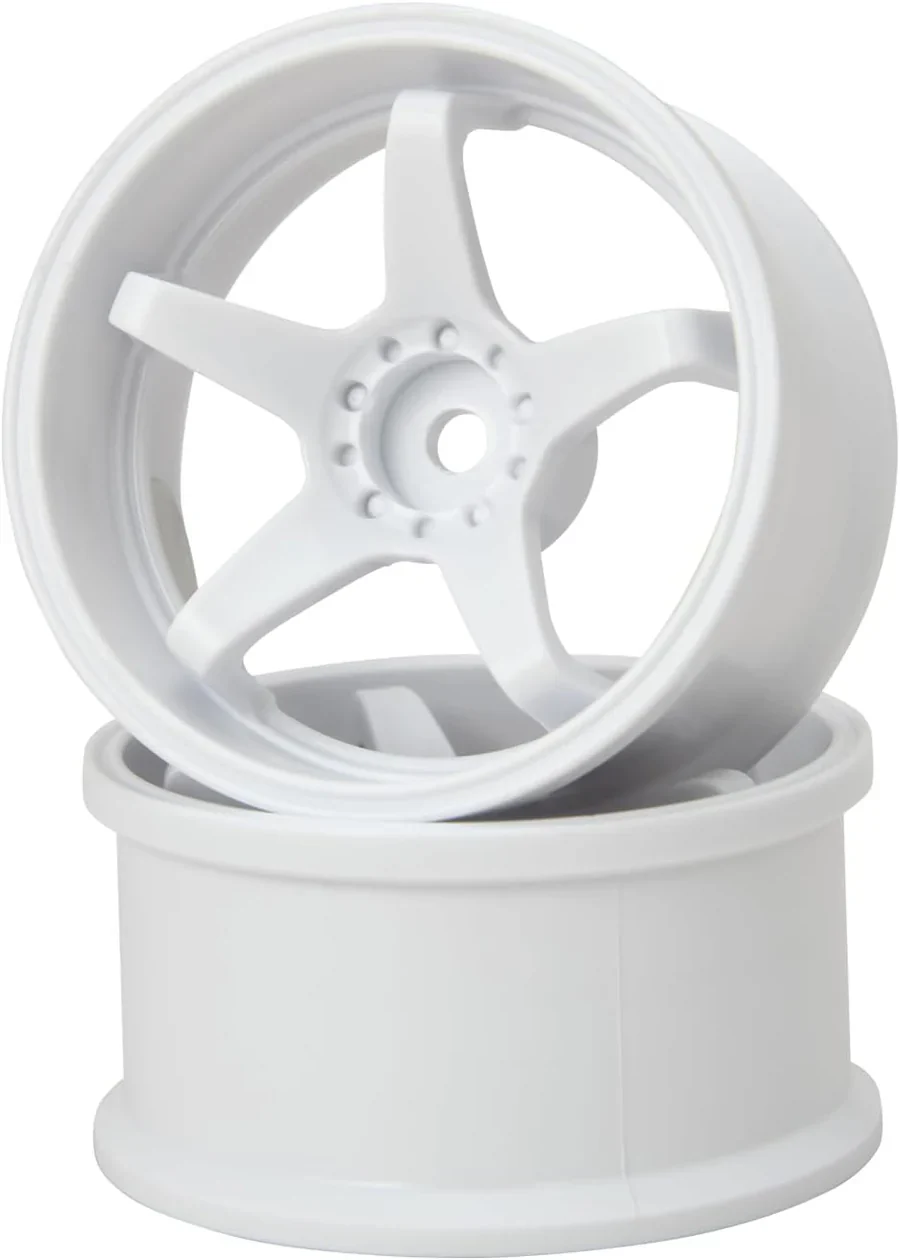 HAYATE - WHITE N-Type Drift Wheel High Traction 6mm / 8mm 1/10 Rims [G-Force] GD048 GD049