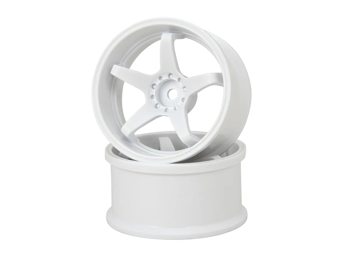 HAYATE - WHITE N-Type Drift Wheel (Normal Traction) 6mm / 8mm 1/10 Rims [G-Force] GD036 GD037 - Image 6