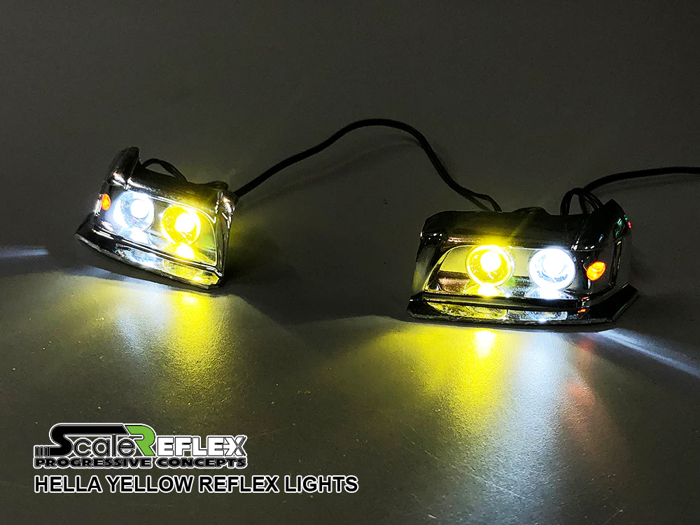 HELLA YELLOW Reflex LED Light Kit for 1-10 R-C Car (10 LED KIT) LIPO or RECEIVER - 700500 - Image 3