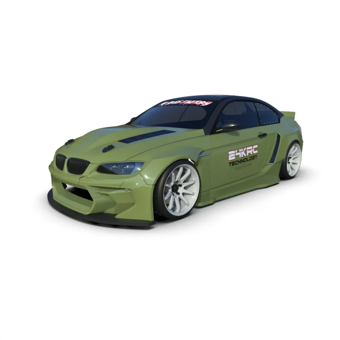 HGK WIDEBODY BMW E92/M3 EUROFIGHTER 1-10 Body Set [24k / ARLOS] TAF43016 (24K4316) - Image 2