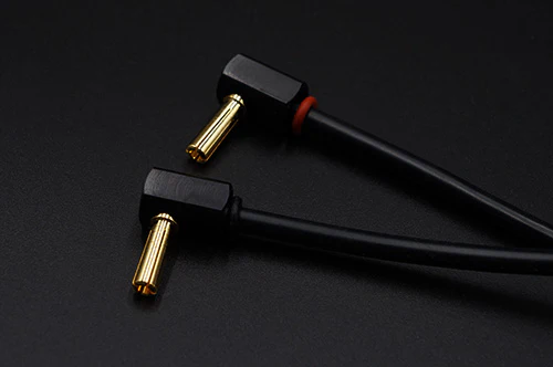 High AMP Gold L Connector +-- set (4mm & 5mm) Bullet Power RIGHT ANGLE Connectors - Image 2