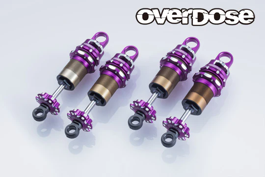 High Grade Shock Set spec.4 (Full adjustable, 4 Set) Black Purple Red HG4 [OVERDOSE] OD3900 OD3901 OD3902 - Image 3