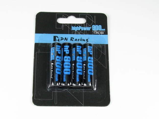 High Power 900mah Ni-MH Rechargeable AAA Battery (4pcs) NiMH [PN Racing]