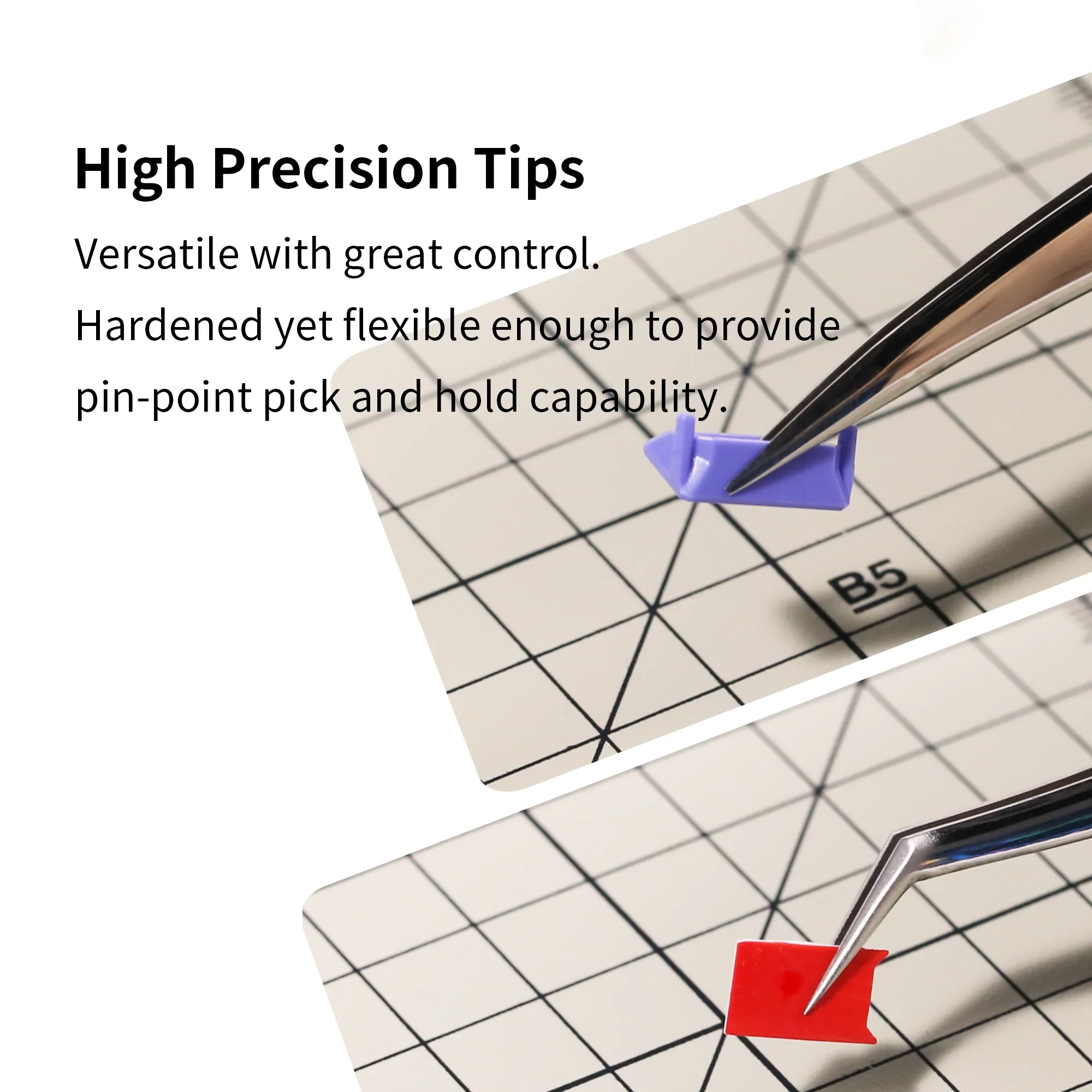 Folding Head Right Angle Stainless Steel Tweezers [DSPIAE] AT-TZ04 - Image 2