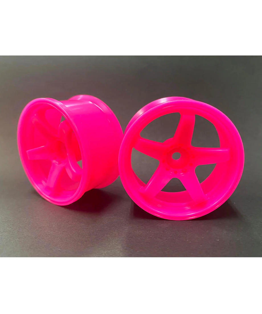 HIGH TRACTION N Model Ver III 5 Spoke Concave Rims (PINK) 5mm - 7mm [Topline RC] TDW-054PK TDW-074PK - Image 5