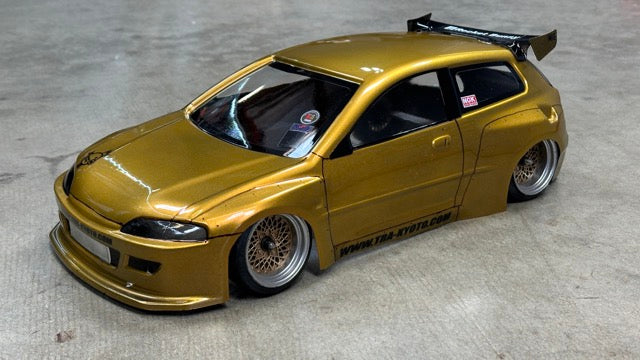 Honda Civic EG6 PANDEM WIDEBODY 3 Door 1-10 Body Shell hatchback [Quality RC] QRC-136