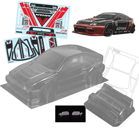 Honda CRX 1-10 Body Shell [Quality RC] QRC-128