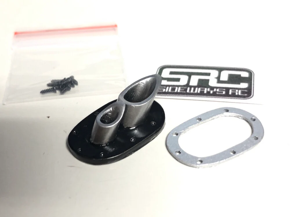 Hood Blast Pipes Muffler w Trim and Screws 1-10 Realistic Exhaust [SRC] - Image 8