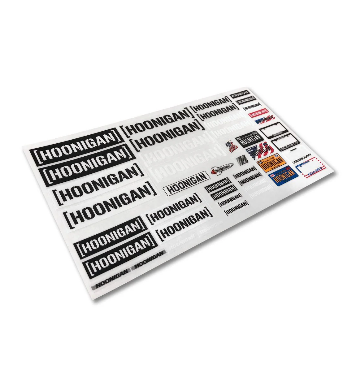 Hoonigan RC Sticker Decal Sheet (230mmx135mm) [Hoonigan] HA326HNRC-AST-XX-ECH