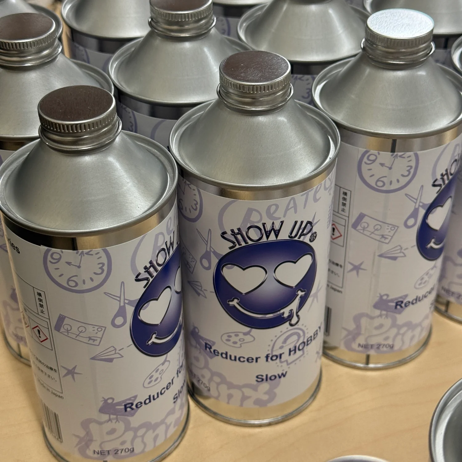 HYBRID - NORMAL THINNER REDUCER (for Urethane and Lacquer)- Slow - Medium - Fast - Large 270g Bottle (for Airbrush) [Show Up] Made in Japan - Image 7