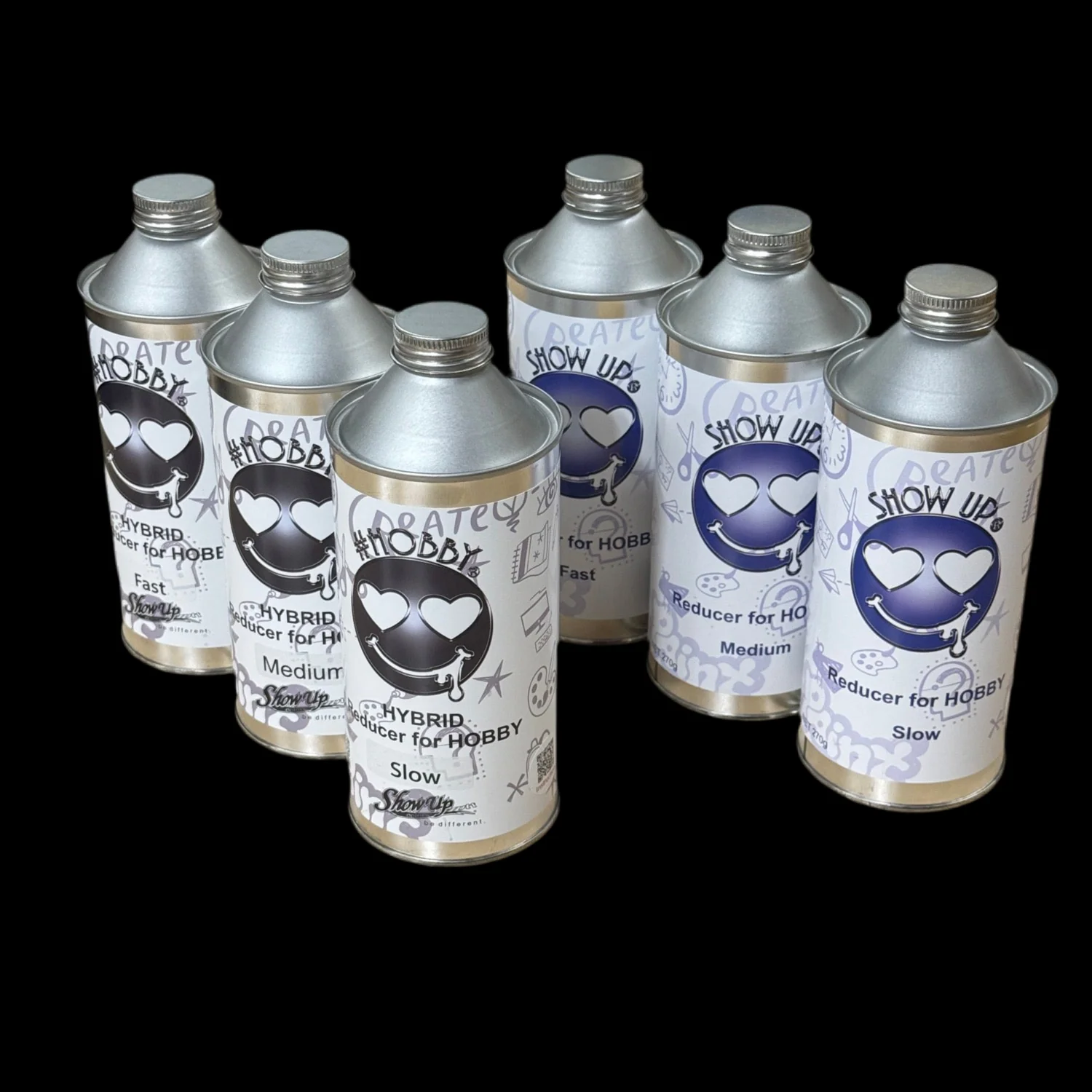 HYBRID - NORMAL THINNER REDUCER (for Urethane and Lacquer)- Slow - Medium - Fast - Large 270g Bottle (for Airbrush) [Show Up] Made in Japan - Image 8