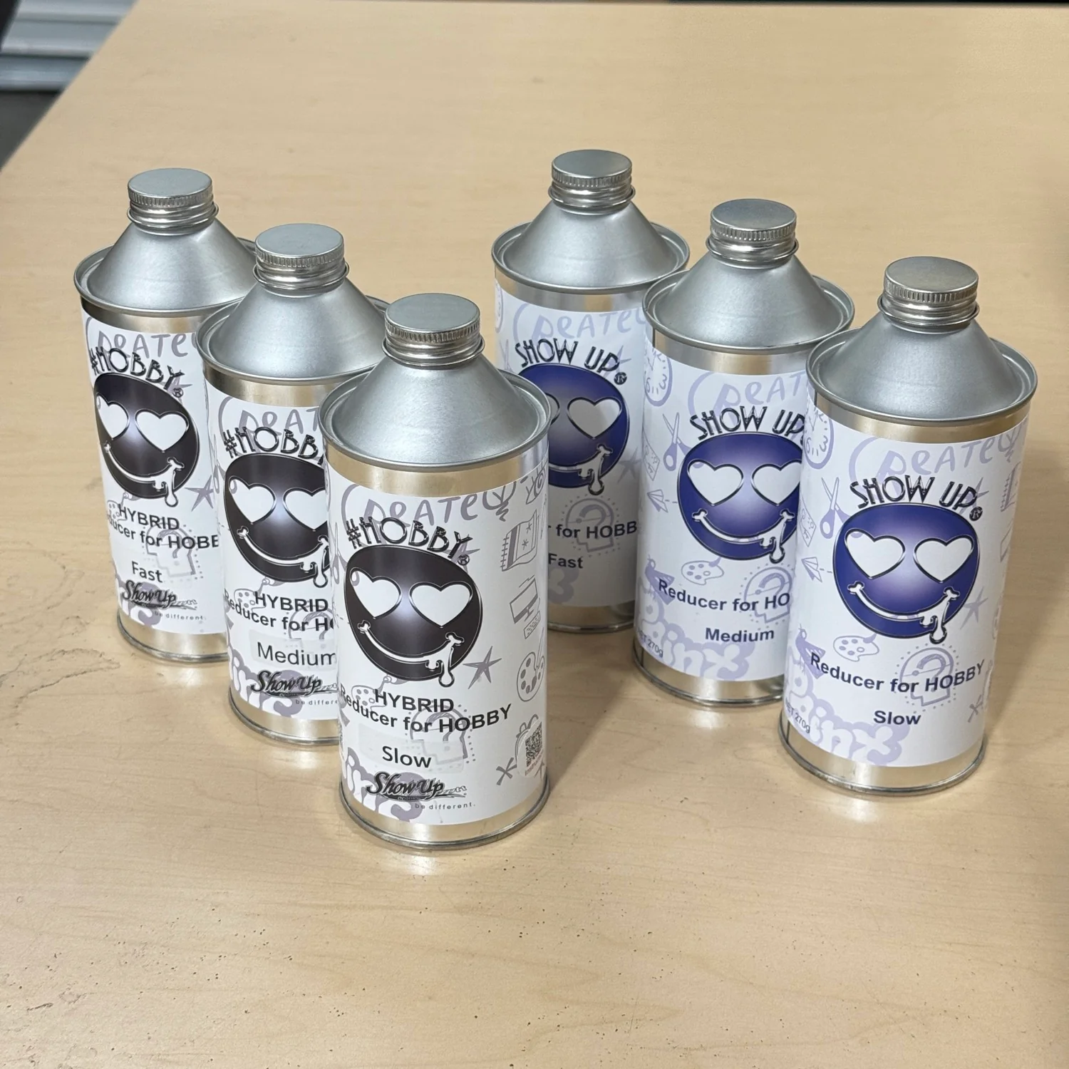 HYBRID - NORMAL THINNER REDUCER (for Urethane and Lacquer)- Slow - Medium - Fast - Large 270g Bottle (for Airbrush) [Show Up] Made in Japan - Image 9