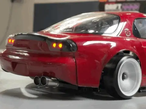 HYPER - REALISTIC BACKFIRE LIGHT KIT (4xWHITE 4xRED 2xBACKFIRE) 2 STEP TURBO FLAME LOOK for EXHAUST - MUFFLER 1-10 DRIFT CAR[TEAM AD] HYPER - Image 5