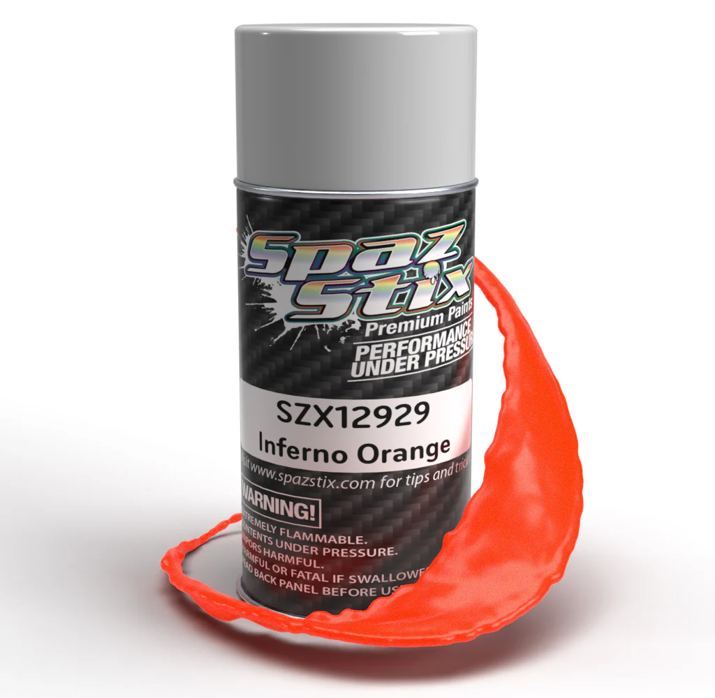 INFERNO ORANGE Lexan Spray Paint [Spaz Stix] SZX12929 - Image 2