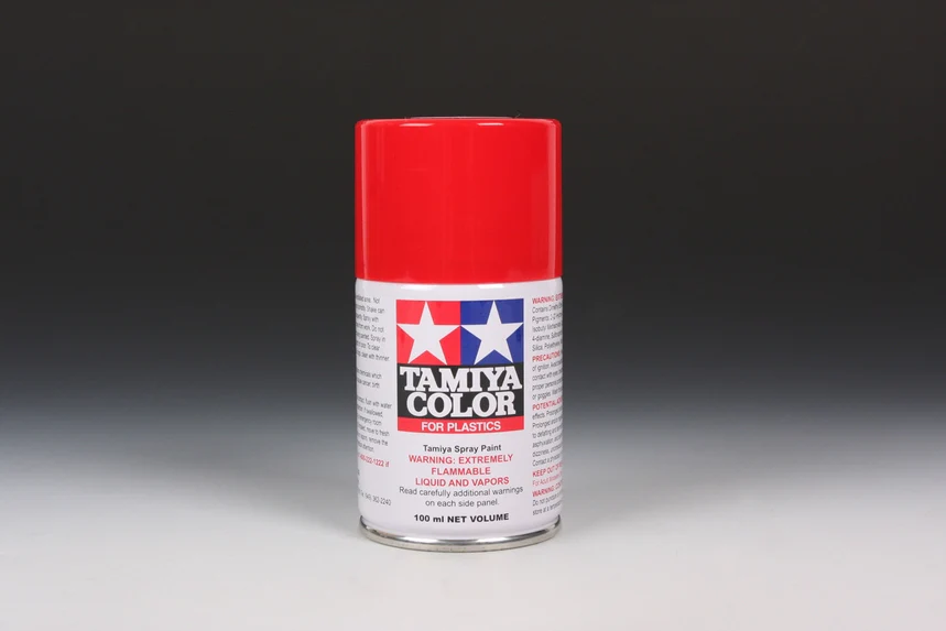 ITALIAN RED - Lacquer Spray Paint 100ml (For Plastic Models) TS-8 [Tamiya] 85008 - Image 2