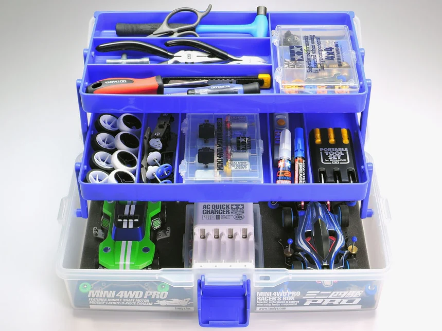 JR Mini 4Wd Pro Racers Box (Tool Box Case Perfect for 1-28 / 1-24) [Tamiya] 15354 - Image 2