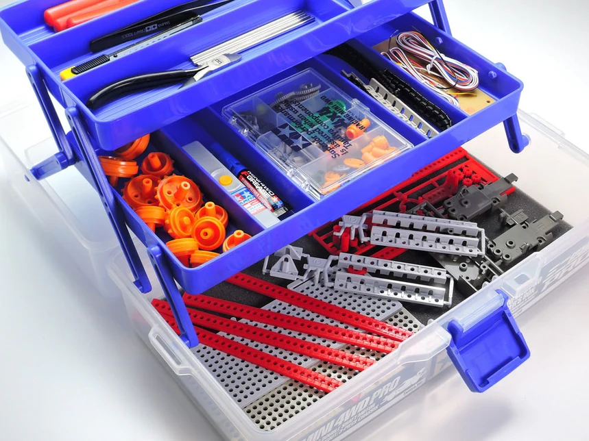 JR Mini 4Wd Pro Racers Box (Tool Box Case Perfect for 1-28 / 1-24) [Tamiya] 15354 - Image 4
