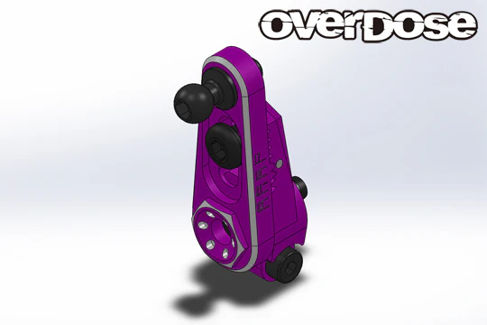 JT Aluminum Direct Servo Horn Type-2 (Futaba 25T) GALM - BLACK PURPLE RED [OVERDOSE] OD3887 OD3888 OD3889 - Image 7