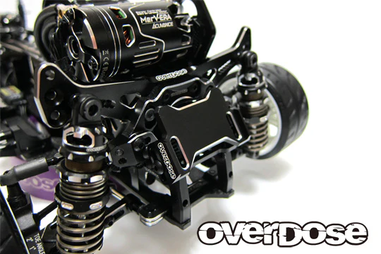 PREORDER: JT Aluminum Rear ESC Mount TYPE-2 GALM (RED PURPLE BLACK) [Overdose] - Image 2